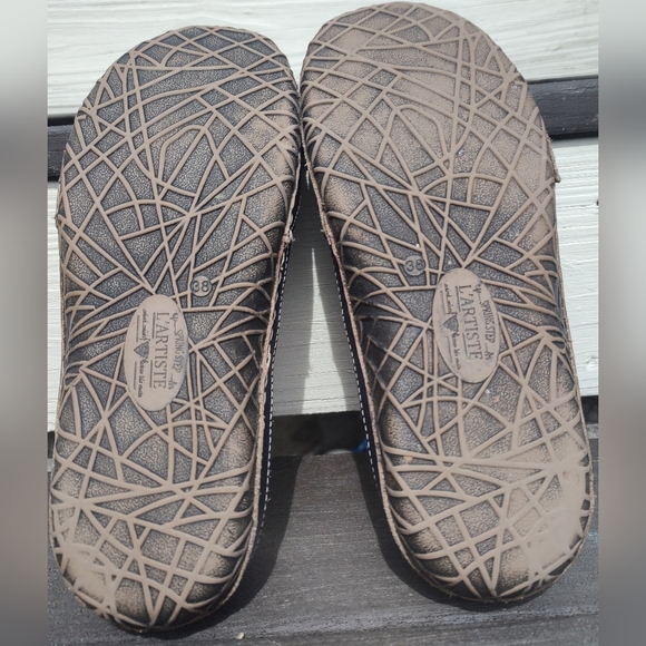 L'Artiste Spring Step Libora Slip On Womens Shoe Size 38 EU 7 US NavyBlue Floral - Picture 8 of 9